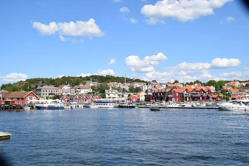 Hamnen i Skjærhalden på Kirkøy i Hvaler