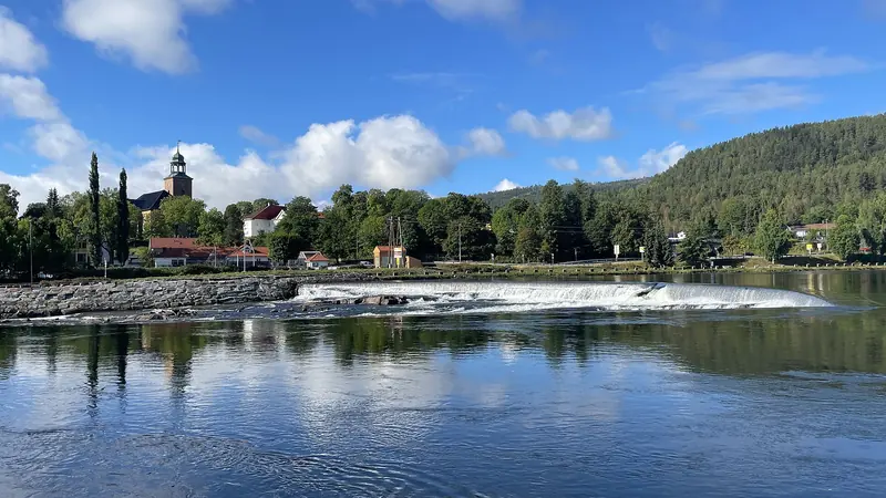 Numedalslågen genom Kongsberg
