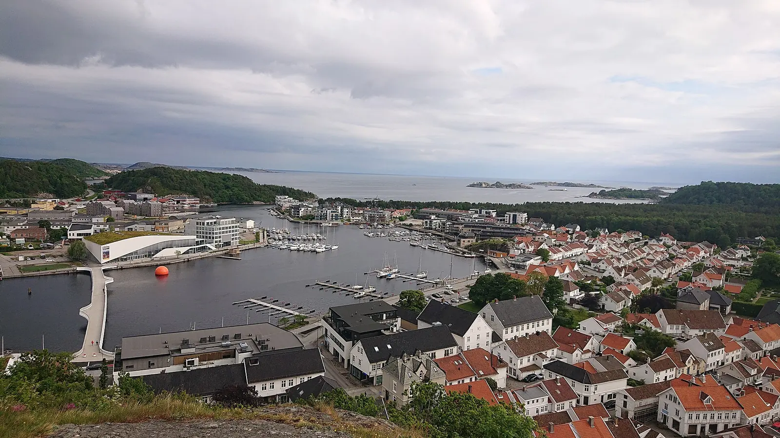 Mandal på Sørlandet sett från Uranienborg